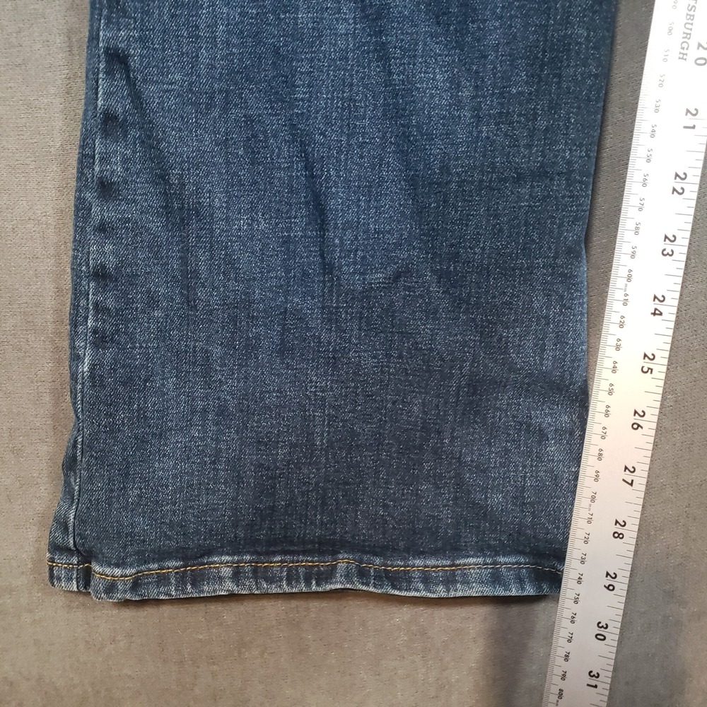 Wrangler High Rise Fierce Flare Jeans Womens 14x32 Blue Denim MT2FLBR - Picture 8 of 11